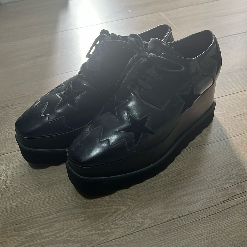 Stella McCartney Black Platform Shoes
